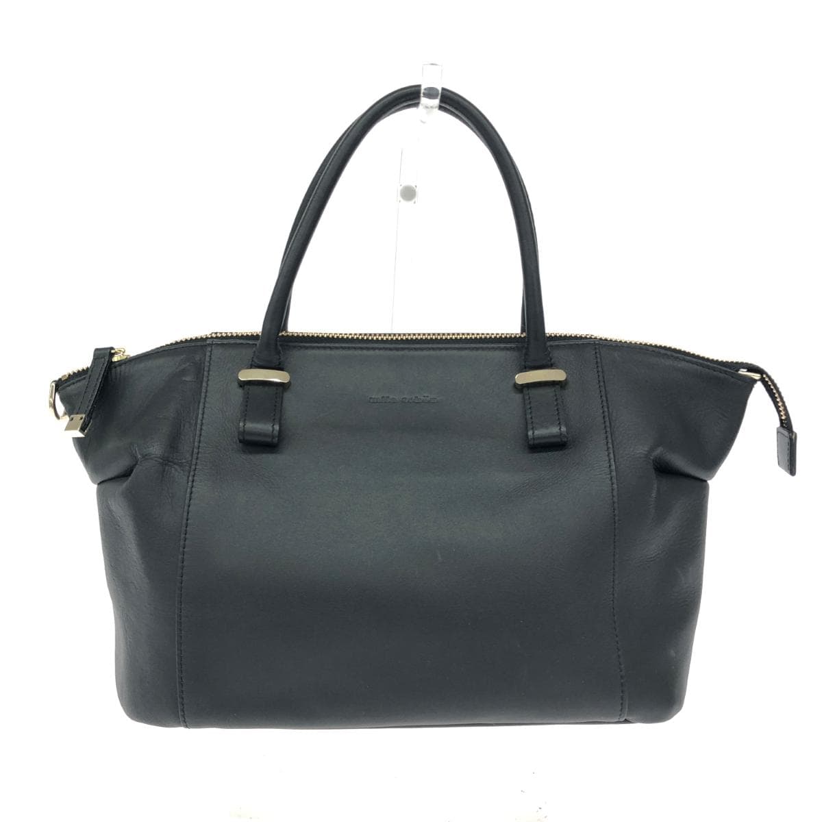 MILA SCHON 2WAY Bag Leather Black Women's