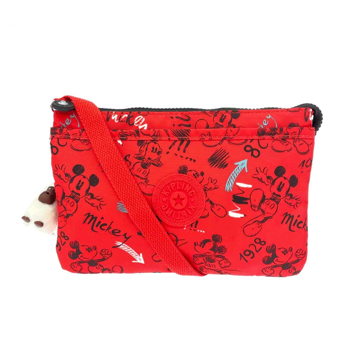 KIPLING Shoulder Bag / Disney Collaboration Mickey Pattern Red Ladies