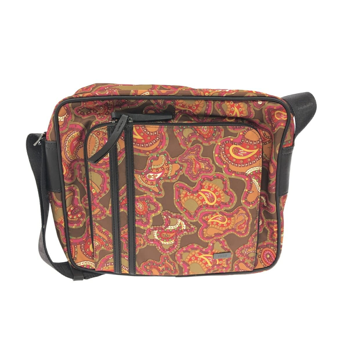 TOUS Shoulder Bag Good Condition Paisley/Bear/Nylon Brown Ladies