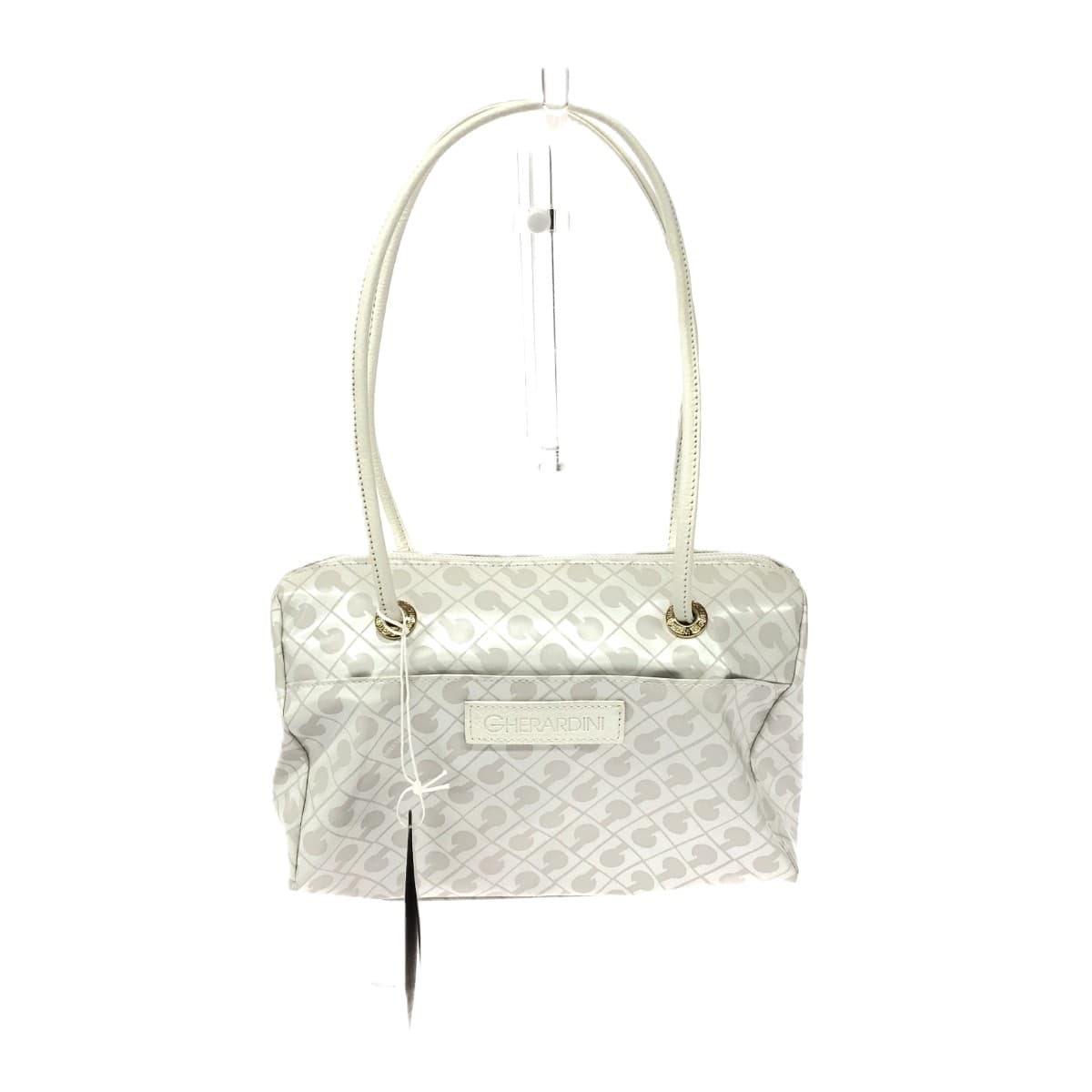 GHERARDINI Tote Bag in Excellent Condition Softy/Nylon White for Women