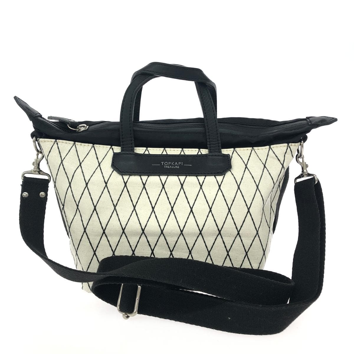 TREASURE TOPKAPI 2WAY Bag Water-repellent/Nylon White Ladies