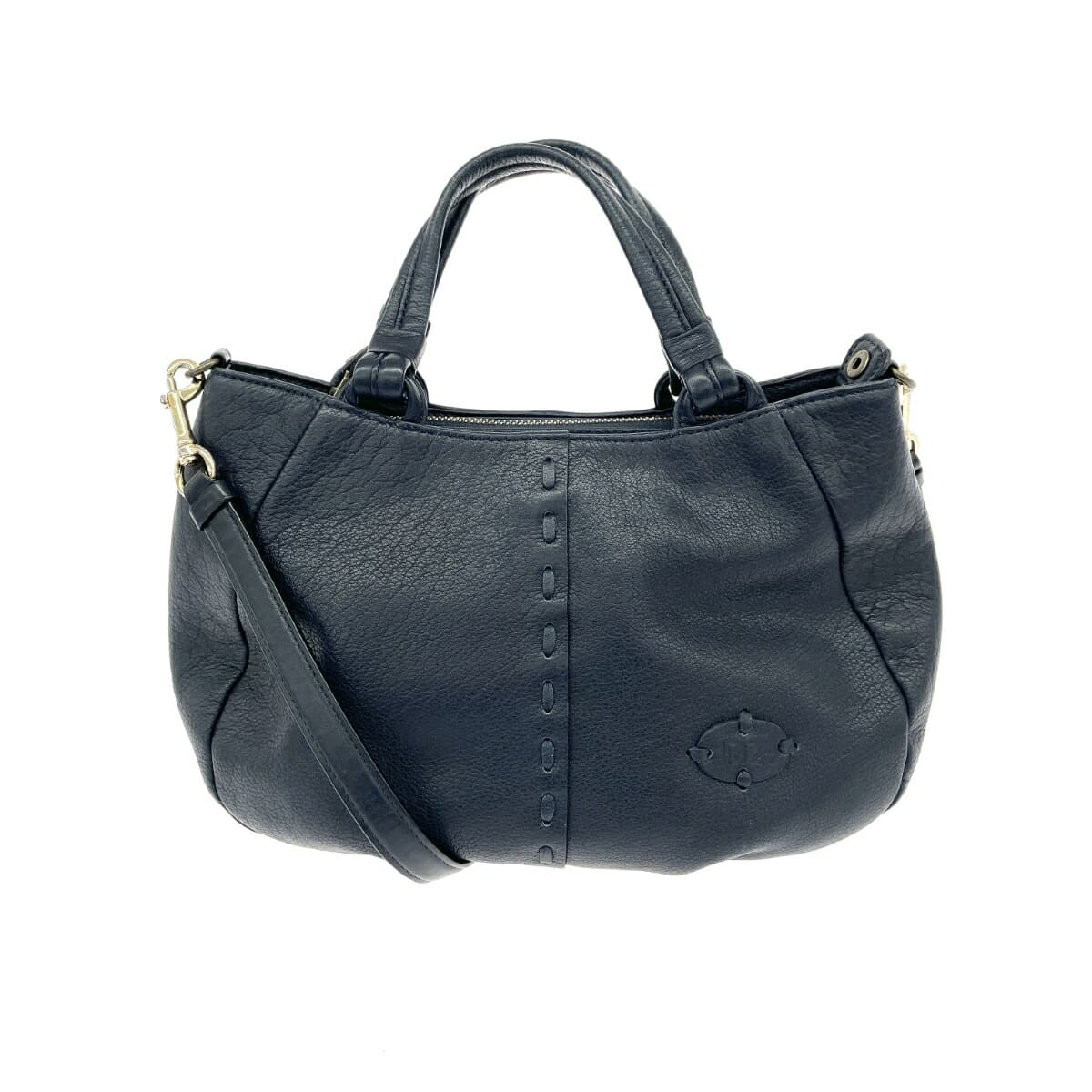 IBIZA Ibiza 2WAY Tote Bag Leather Navy for Women