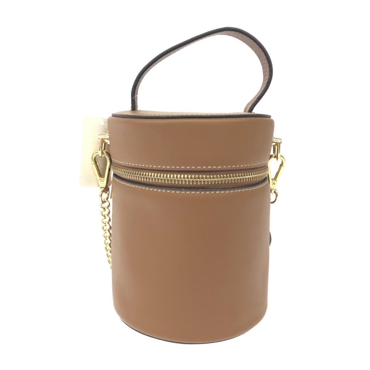 GRES Gray Vanity 2WAY Bag, Unused, Leather, Brown, Women's