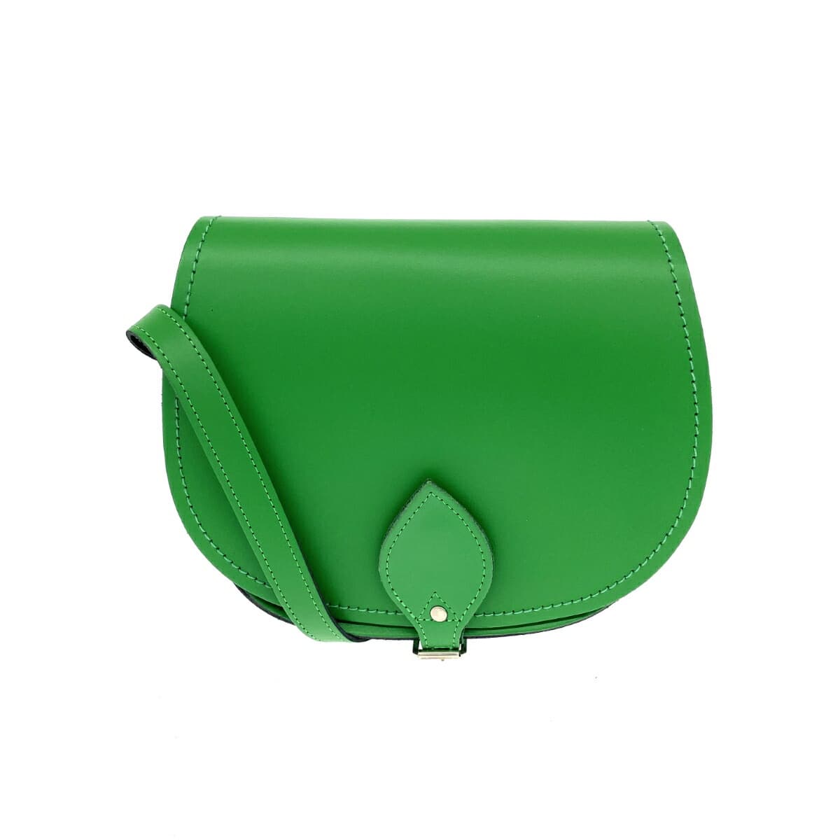 Zatchels shoulder bag in good condition, leather, green, for women