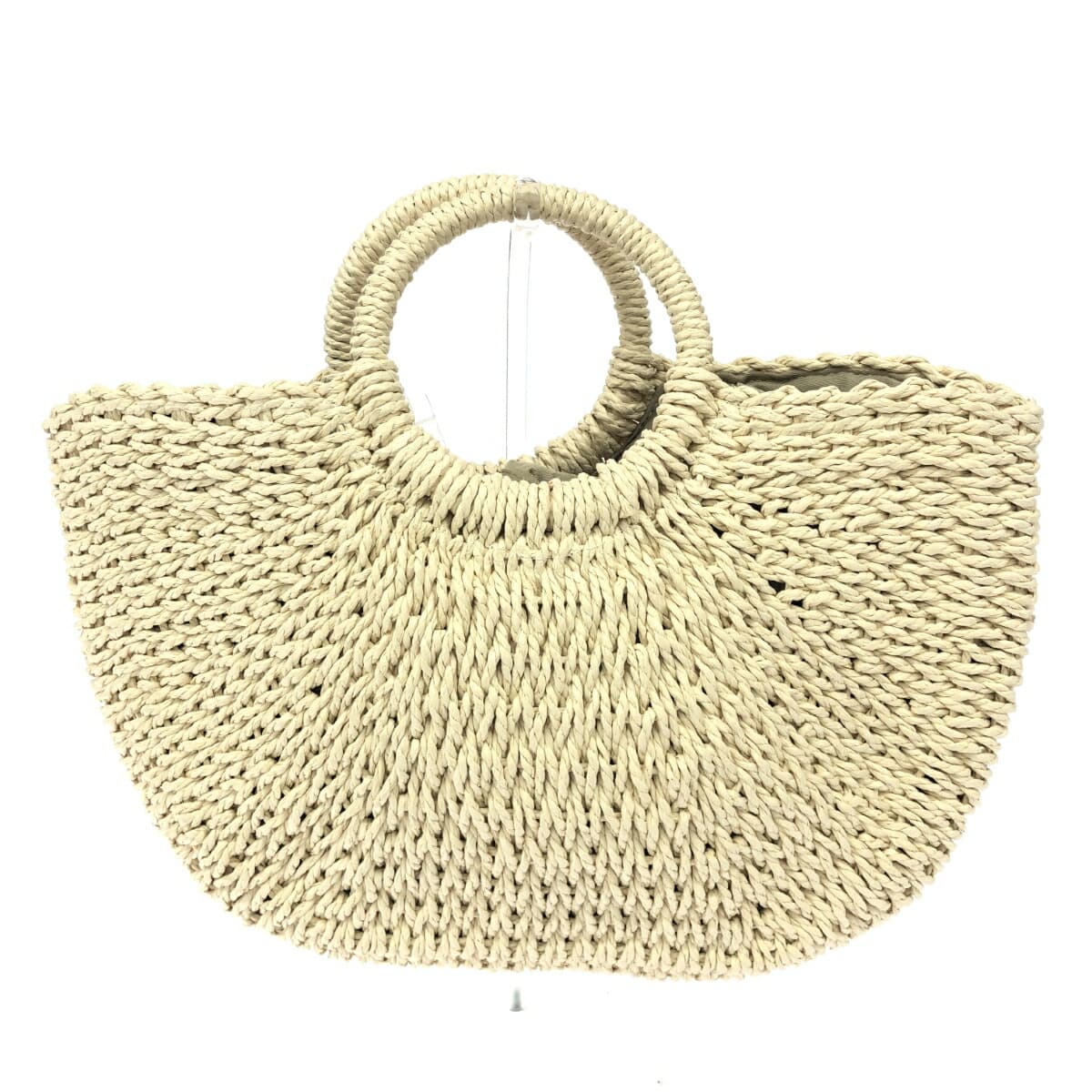 What is "Design Kesukuru Design Kesukuru Design/Handbag in excellent condition Paper Beige for ladies