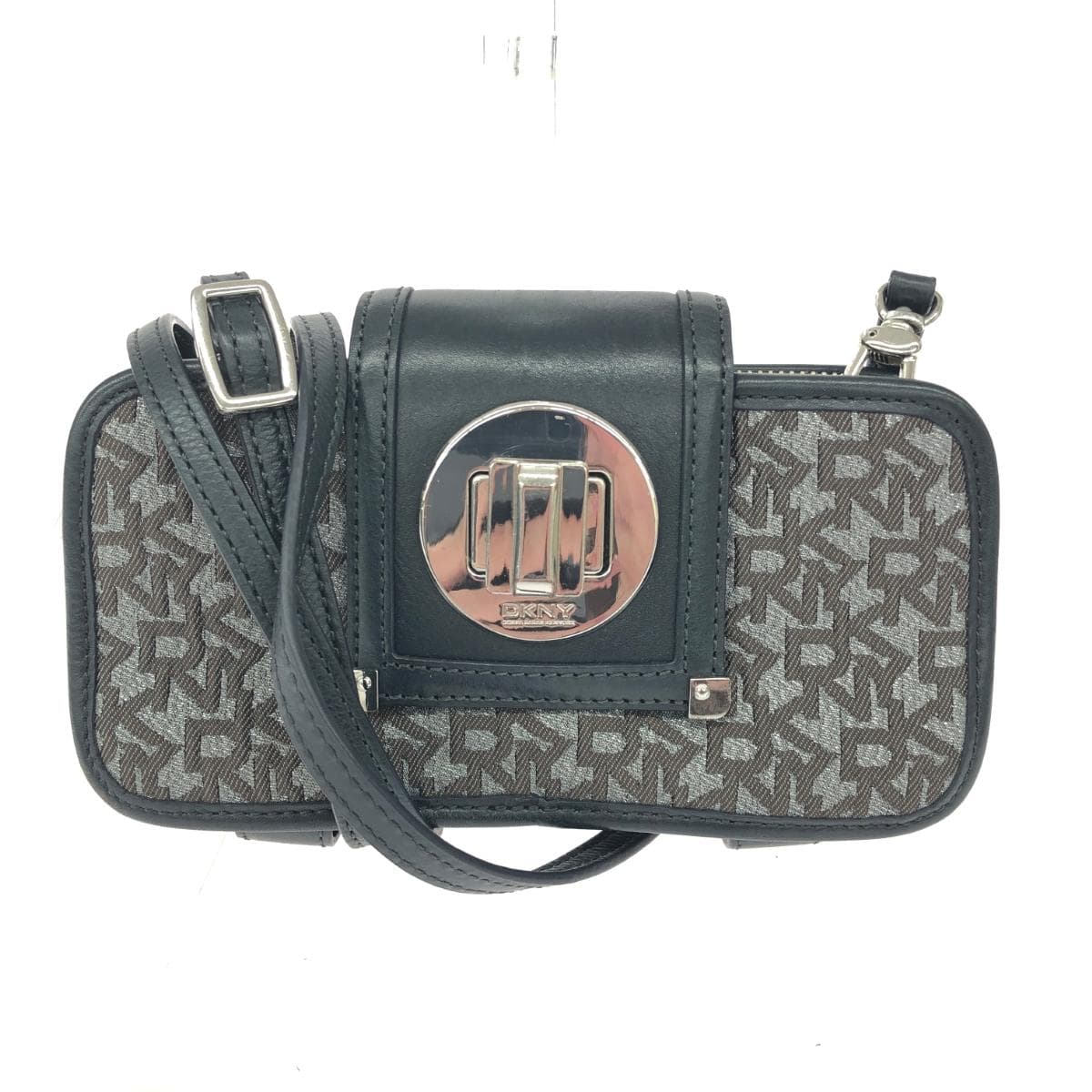 DONNAKARAN Shoulder Bag Logo Pattern/Canvas × Leather Ladies