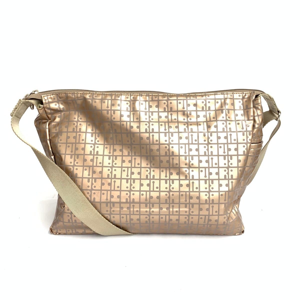 RaviRavi Shoulder Bag in Good Condition Kiki2 Nylon Rose Gold Gold Color/Pink for Women