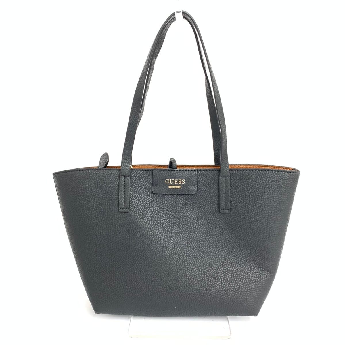 GUESS Reversible Tote Bag Unused Item Logo PVC Black Women's