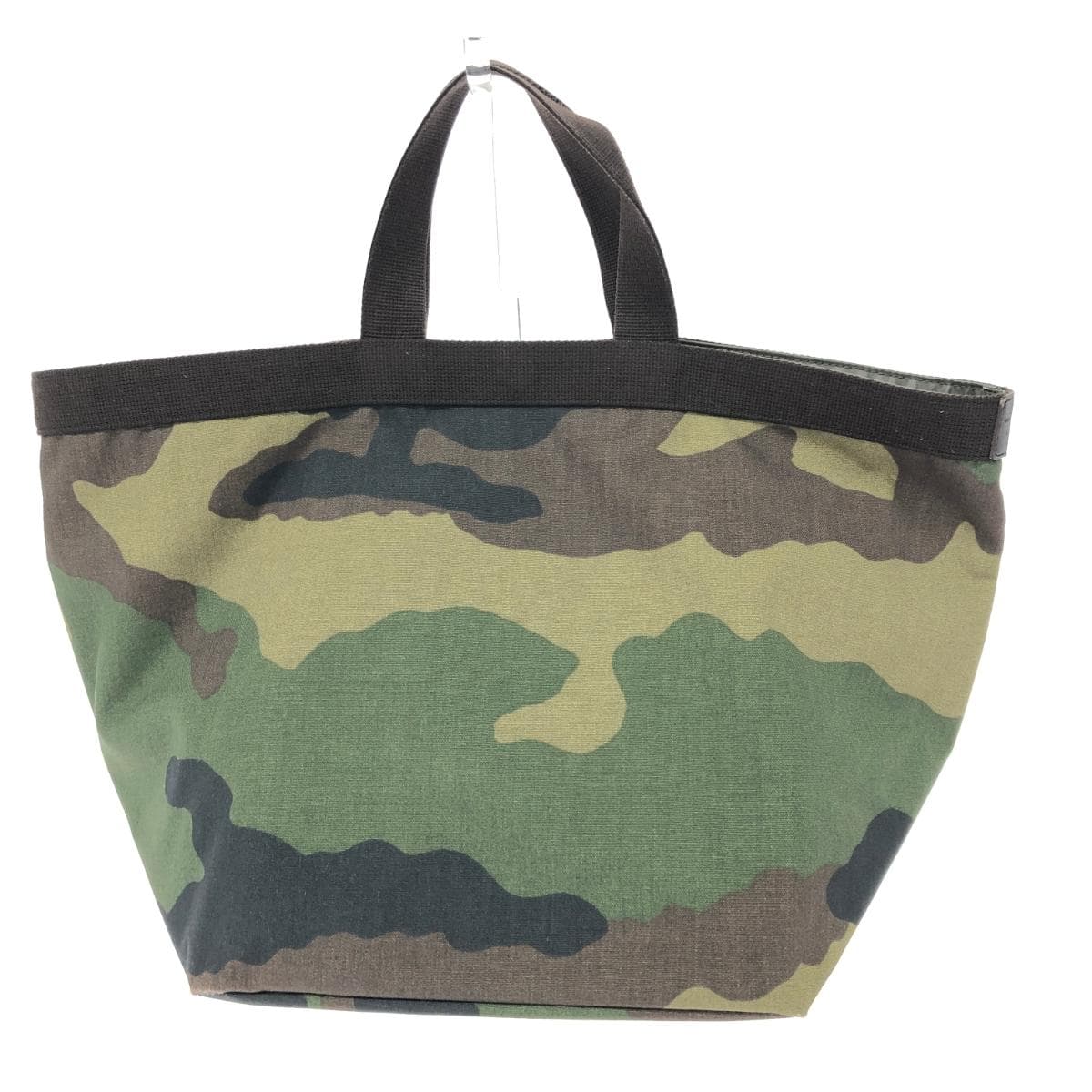 Herve Chapelier Large Boat Tote Bag Camouflage/Cordura Nylon 725W Khaki