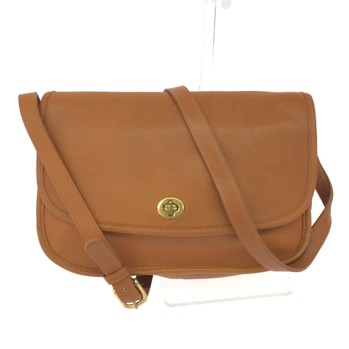 COACH Old Coach / Shoulder Bag Classic City / Turn Lock / Made in USA / Grained Leather 9790 Brown Ladies
