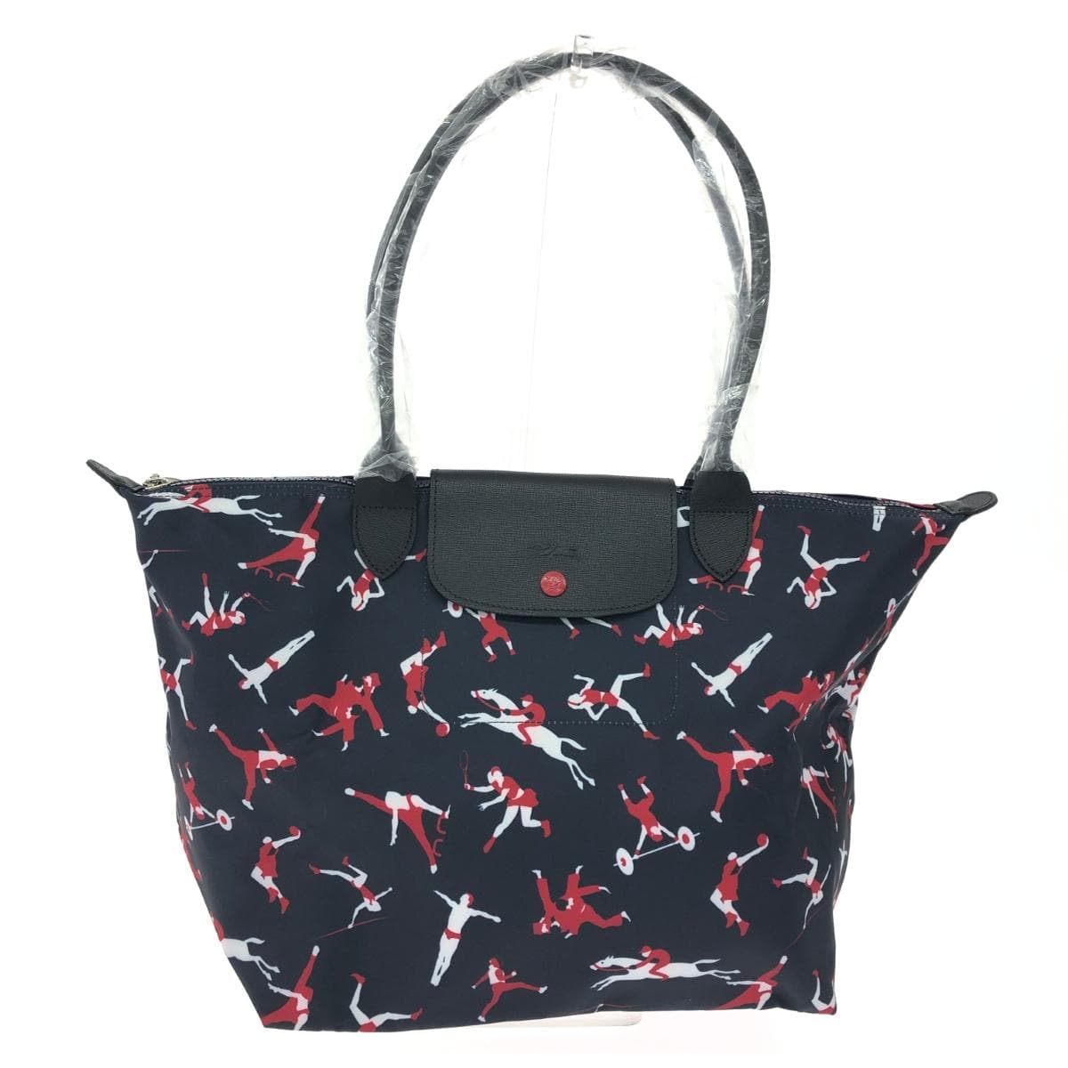 LONGCHAMP Longchamp Tote Bag / Pliage Unused Item Nylon / Tokyo Olympic Limited White / Red / Navy Women's