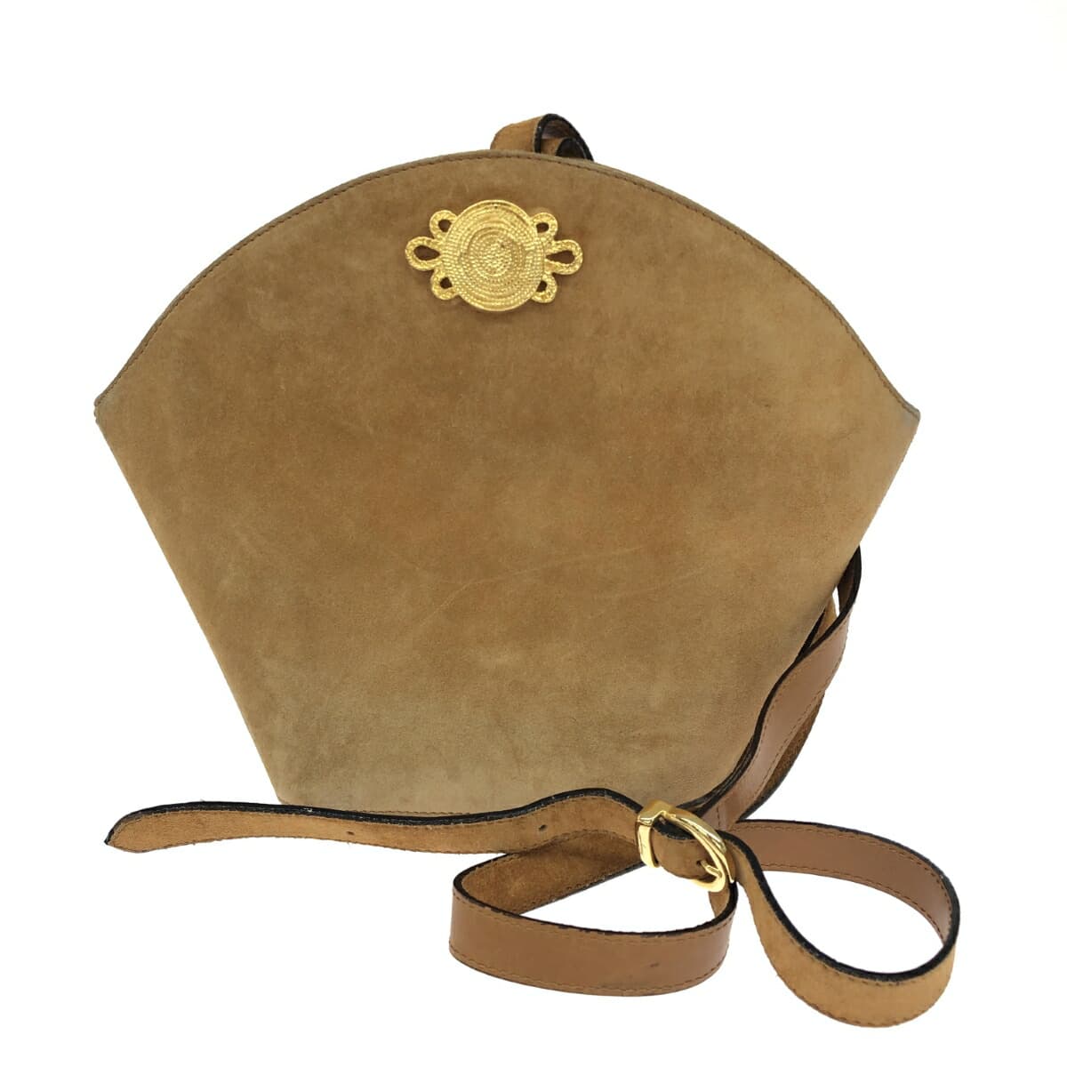 Salvatore Ferragamo Shoulder Bag Suede Q211048 / Vintage Brown Women's