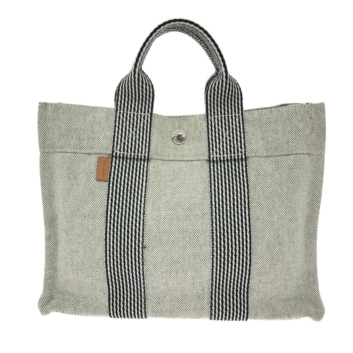 HERMES Handbag New Folto PM / Canvas White Women's