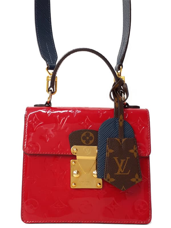 LOUIS VUITTON LOUIS VUITTONMonogram Vernis Sp Ring Street PM M90505 Ladies 2-Way Bag 1 Week Warranty