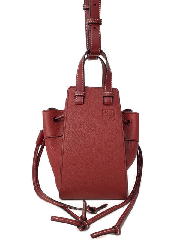 LOEWE LOEWEHammock Drawstring Bag Mini Ladies 2-Way Bag 1 Week Warranty