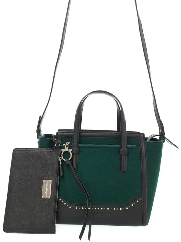 Salvatore Ferragamo FerragamoAmy 2-Way Handbag 21 G809 Ladies 2-Way Bag 1 Week Warranty