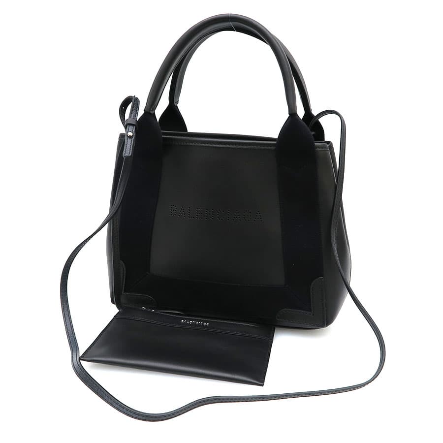 Navy Cabas XS / Leather 390346