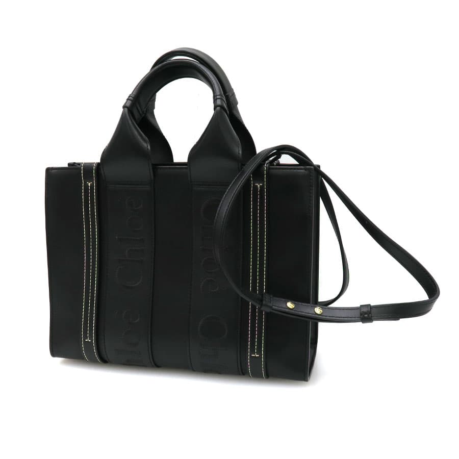 WOODY Small Tote Bag / Leather