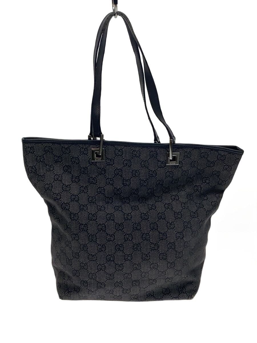 GUCCI Tote Bag_GG Canvas BLK