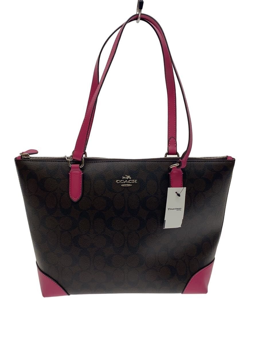 COACH Tote Bag PVC BRW All Over Pattern F29208