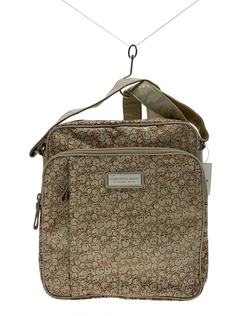 Samantha KINGZSKULL Shoulder Bag PVC BEG All Over Pattern