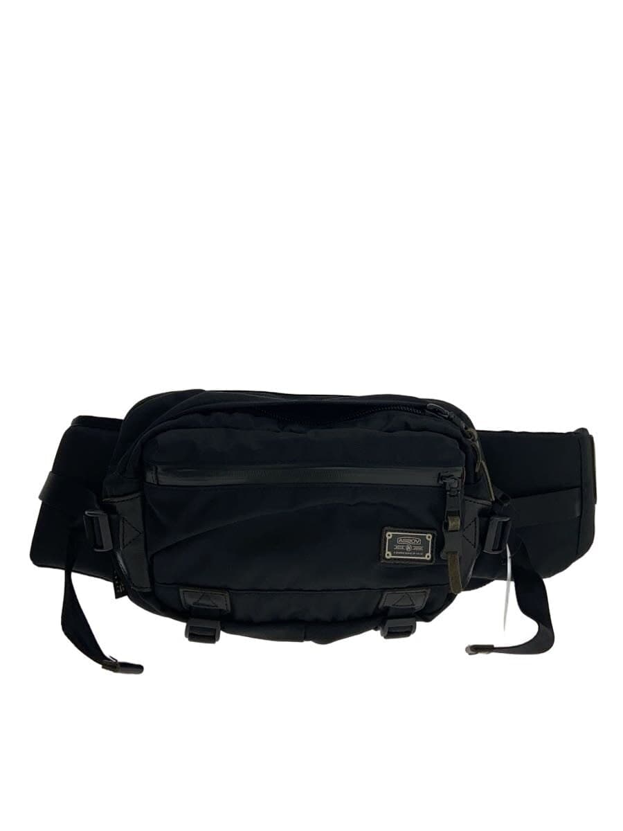 AS2OV Waist Bag Nylon BLK Solid 061403