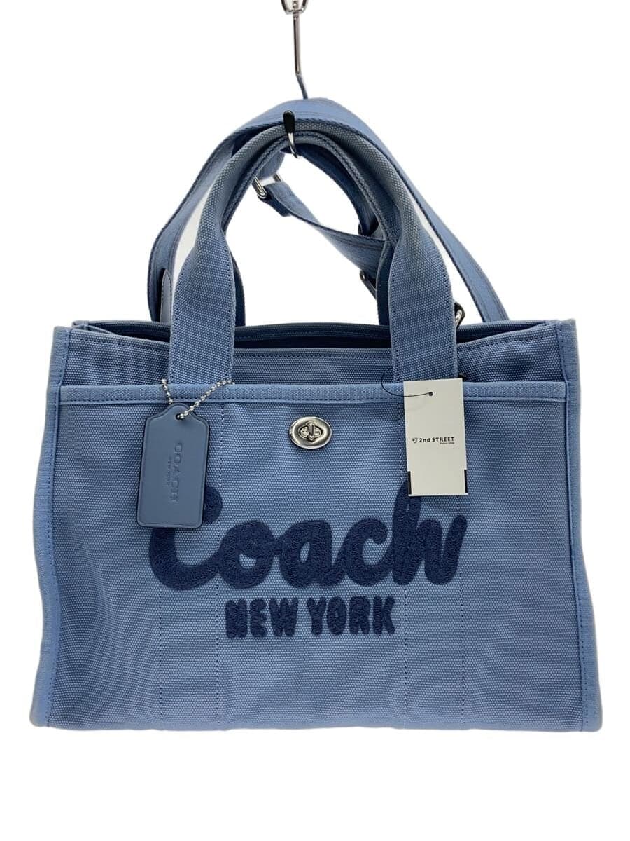 COACH Cargo Tote Canvas BLU