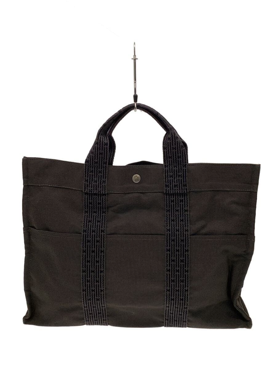 HERMES Tote Bag GRY All Over Pattern