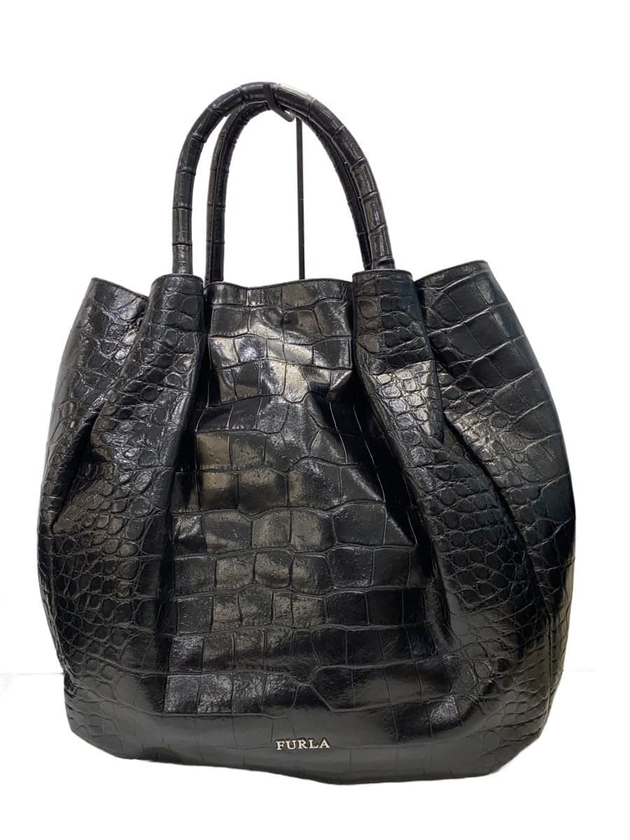 FURLA handbag -- BLK Animal 121915