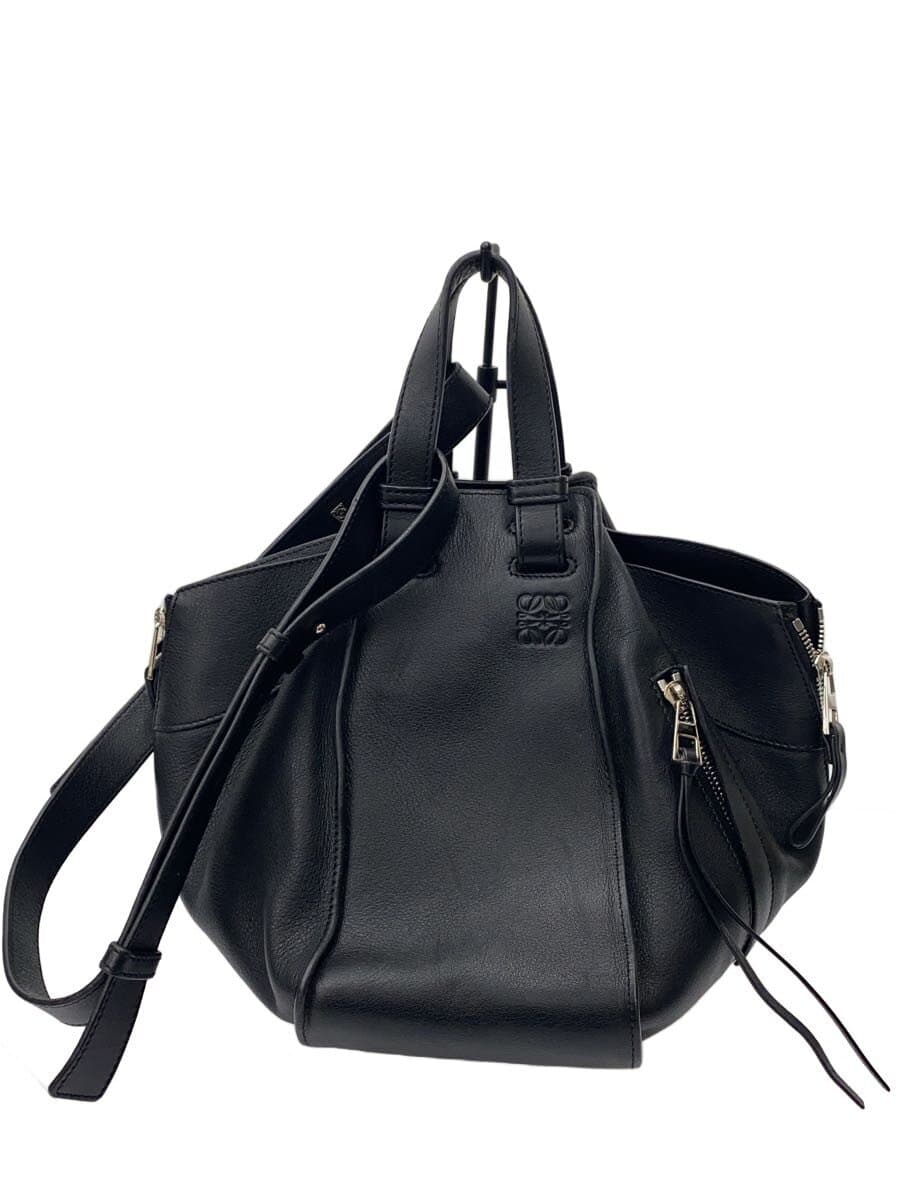 LOEWE Shoulder Bag Leather BLK Solid