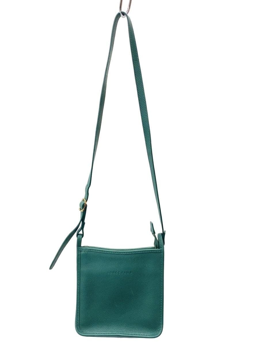 LONGCHAMP surface scratches present shoulder bag leather GRN solid 10138021