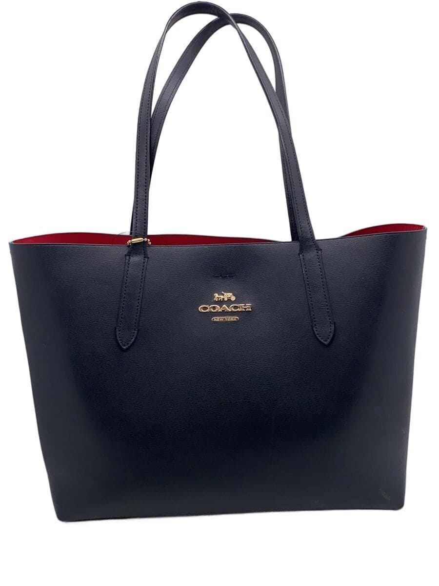 COACH Shoulder Bag Leather BLK Solid F31535