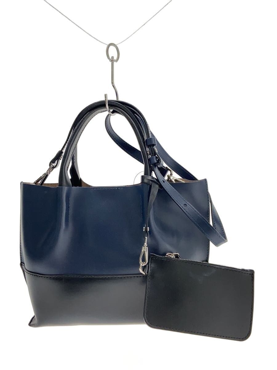GIANNI CHIARINI Shoulder Bag Leather NVY Solid