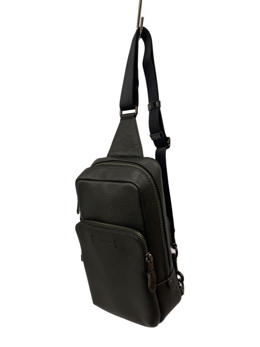 COACH Shoulder Bag Leather Black C5331