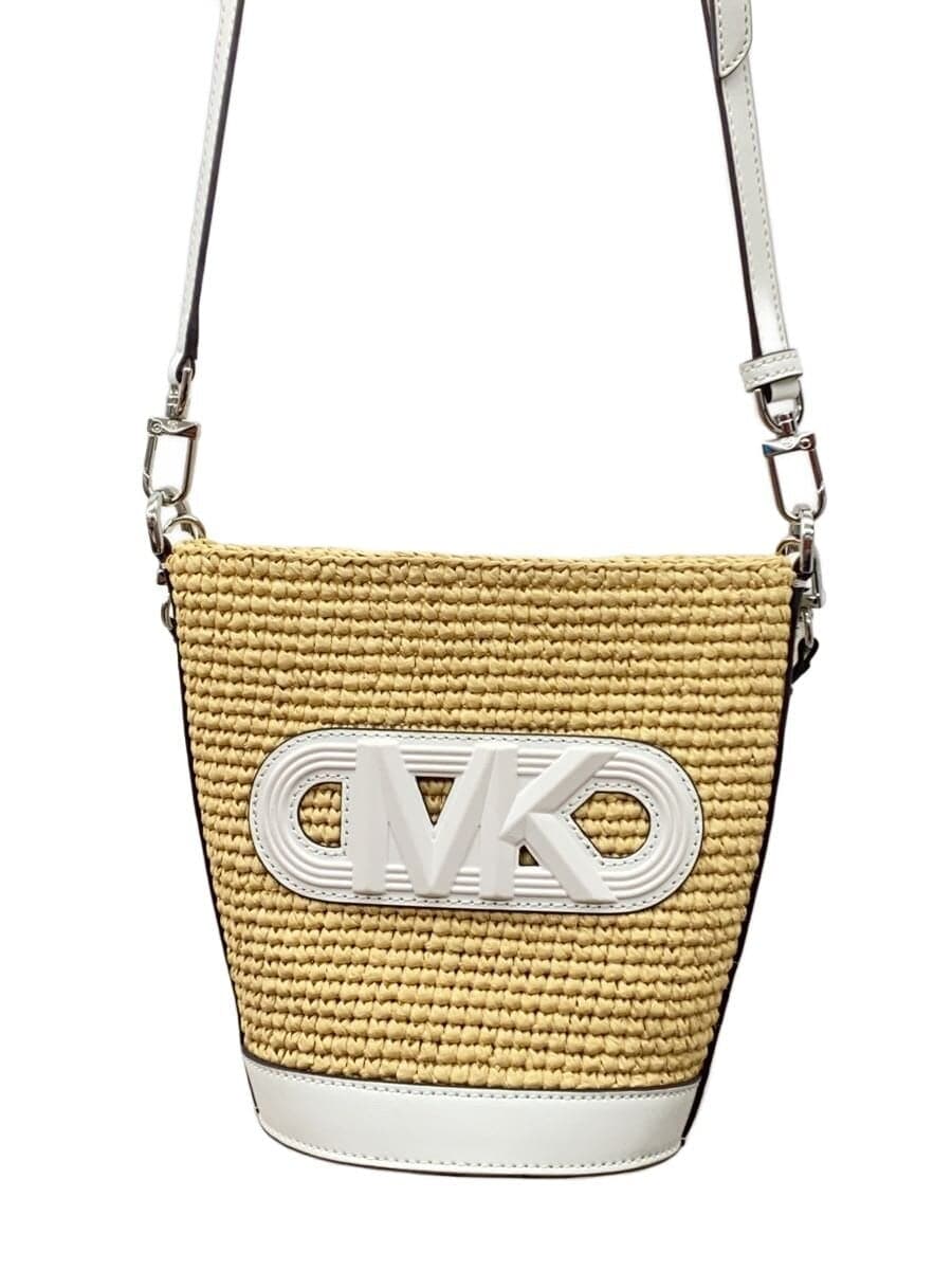 MICHAEL KORSTOWNSEND Straw Crossbody Shoulder BEG 32S4S10C50