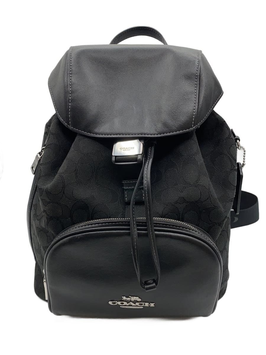 COACH Backpack BLK All Over Pattern CT812