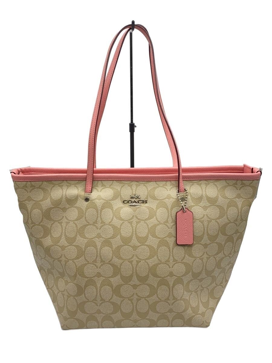 COACH Tote Bag Signature BEG All-over Pattern F34104