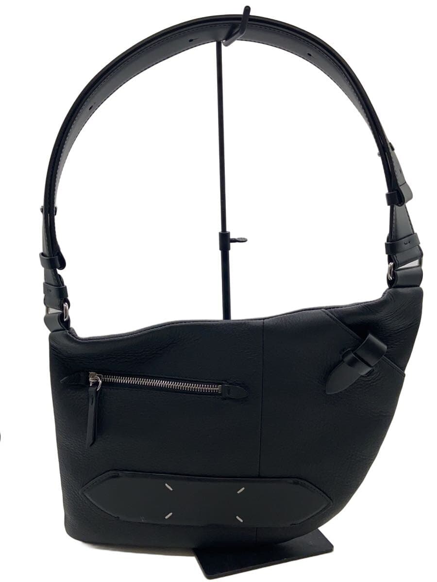 Maison Margiela Shoulder Bag Leather BLK SB1WG0017 5AC Saddle Bag