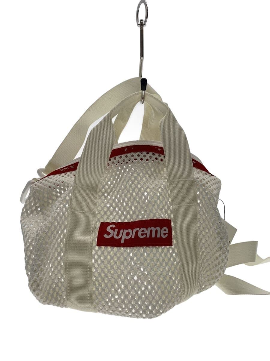 Supreme Mesh Mini Duffle Bag Mesh Shoulder Bag Polyester WHT