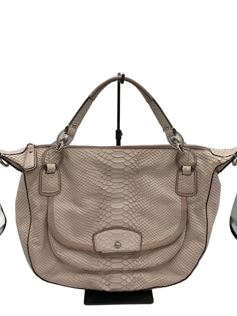 COACH Handbag Leather PNK Solid 99999