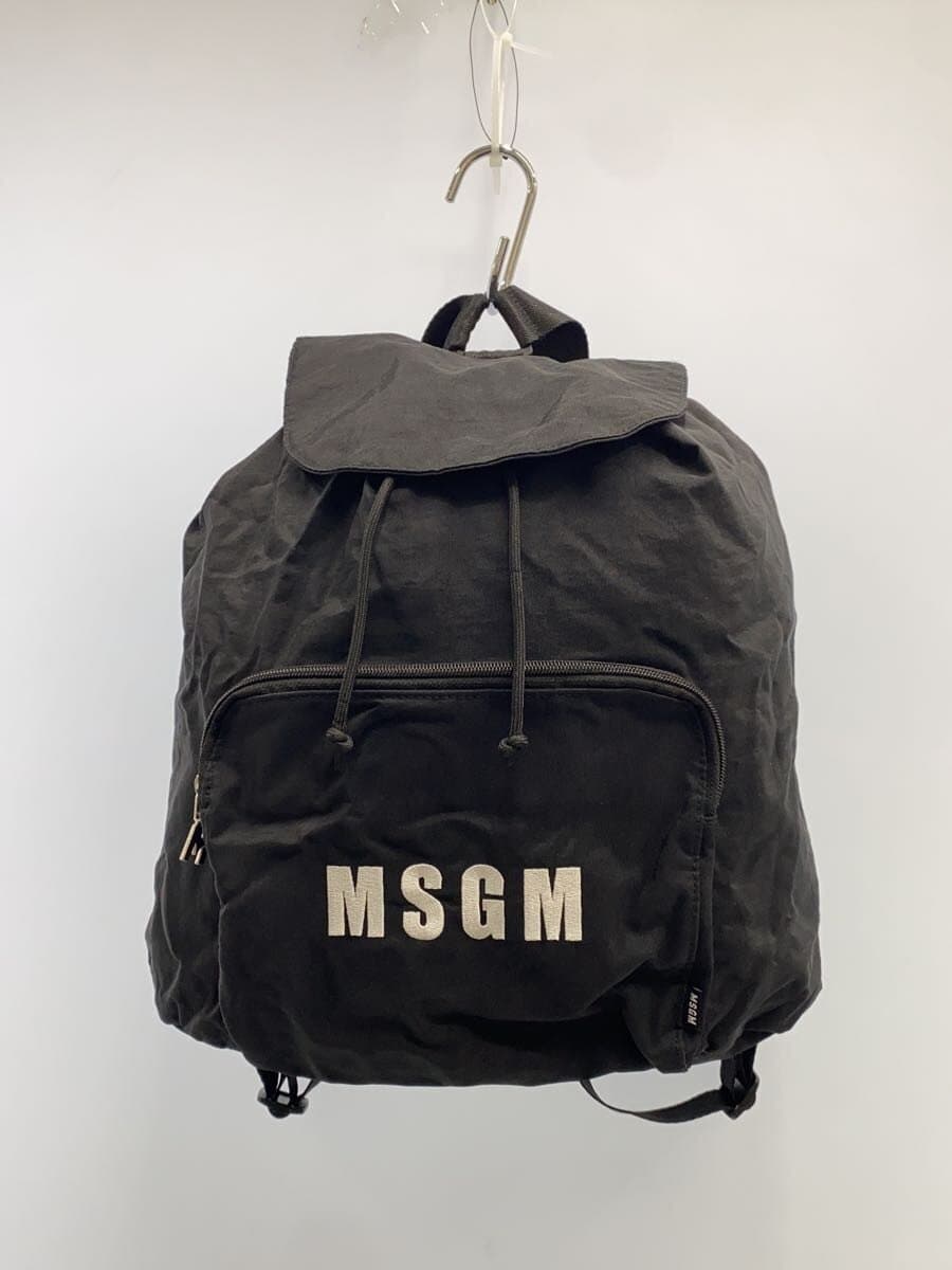 MSGM Backpack BLK Solid