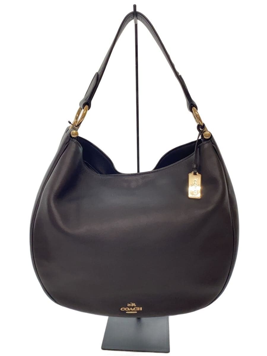 COACH Tote Bag Leather NVY Solid