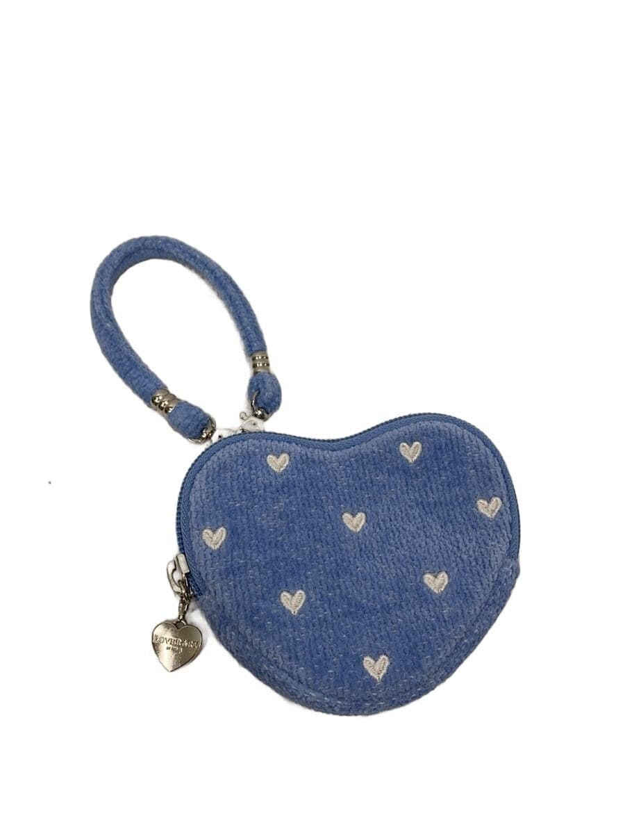FEILER Heart Motif Pouch BLU