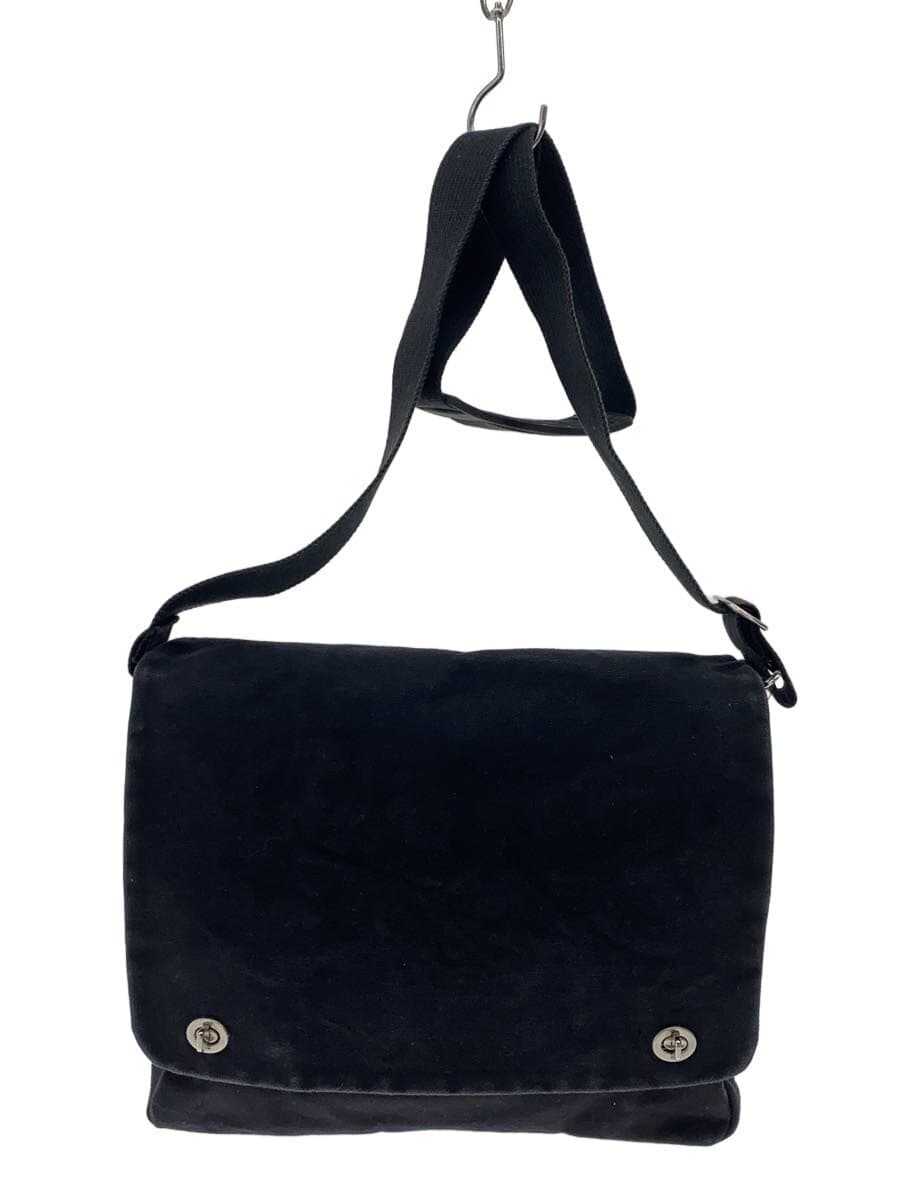 Hinomoto Canvas Shoulder Bag Canvas Black