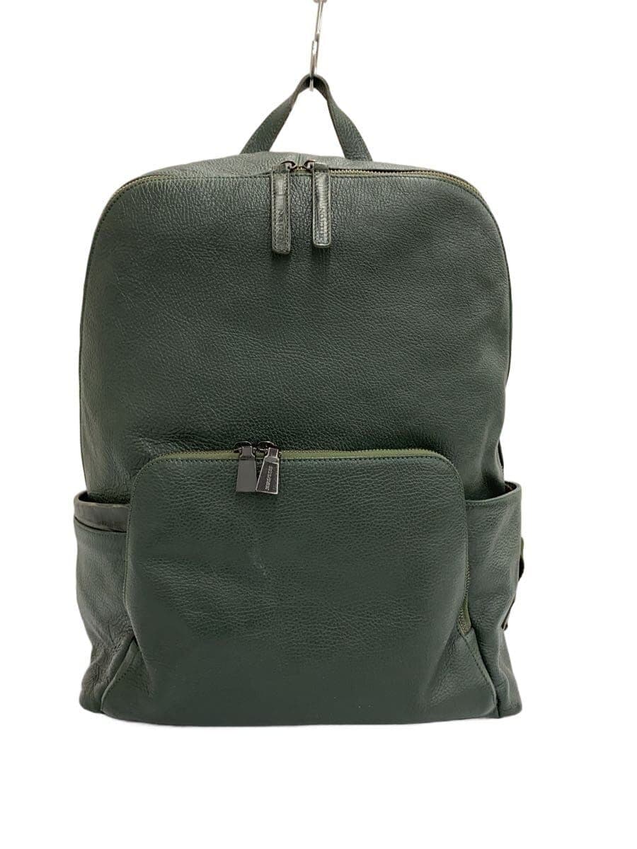 HILTON Backpack Leather GRN Solid