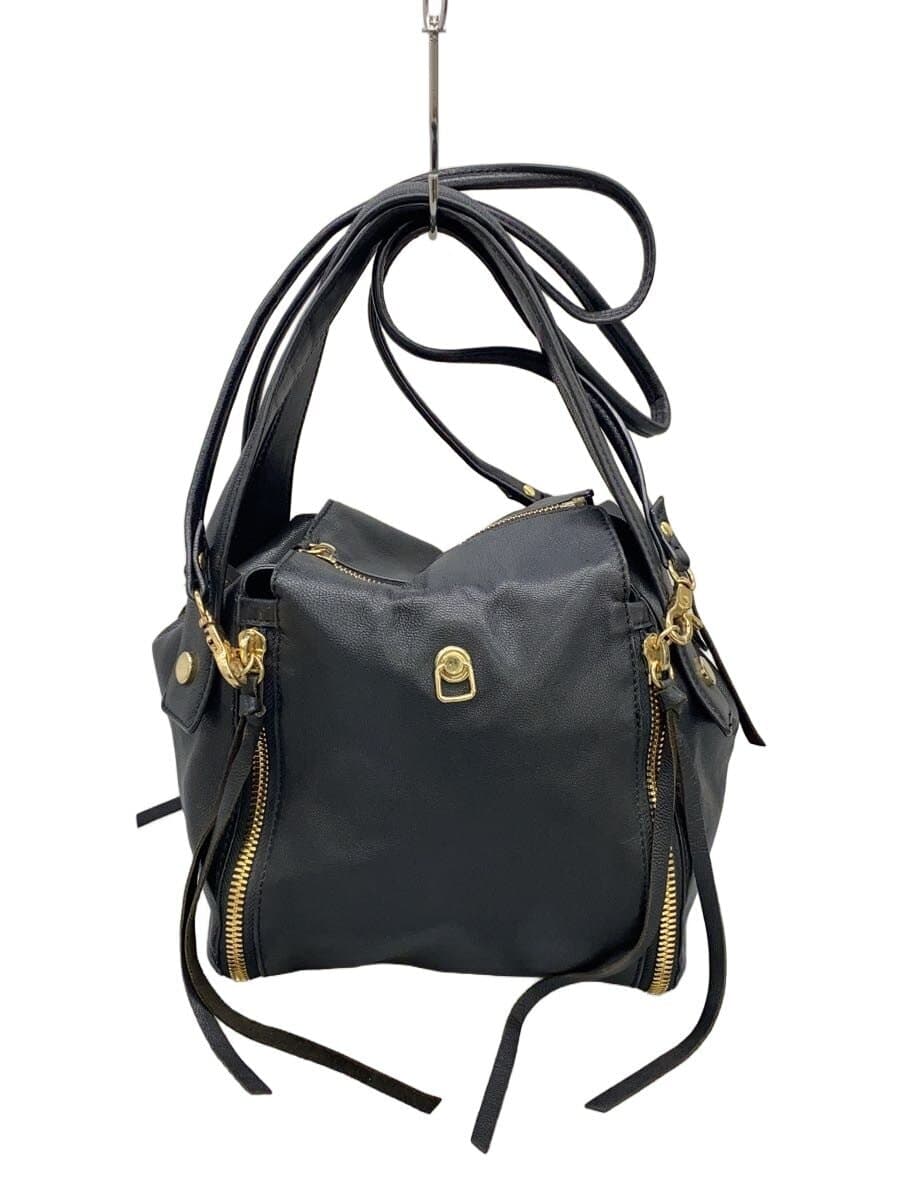 HASHIBAMI Shoulder Bag Leather BLK Solid