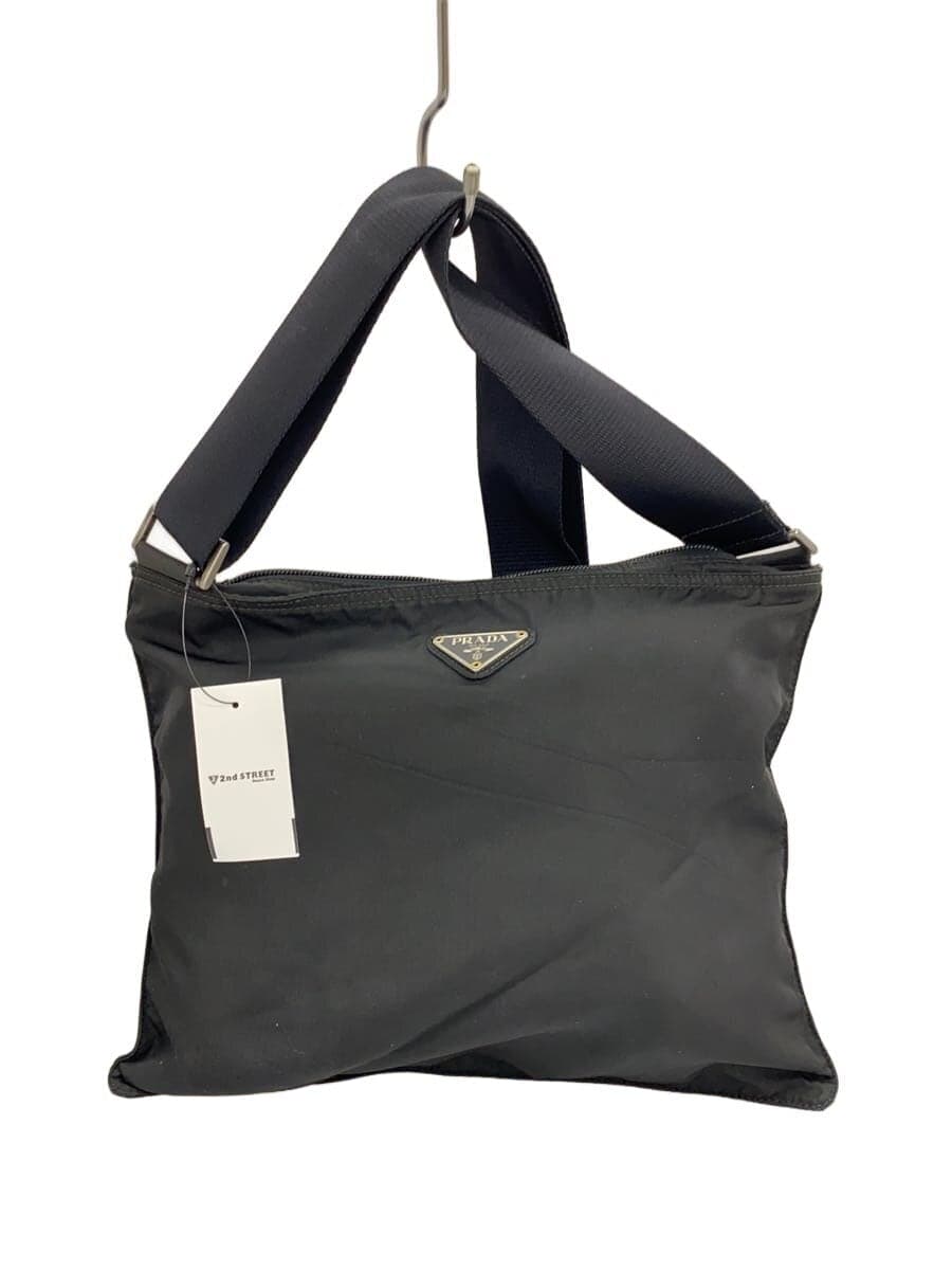 PRADA shoulder bag nylon BLK