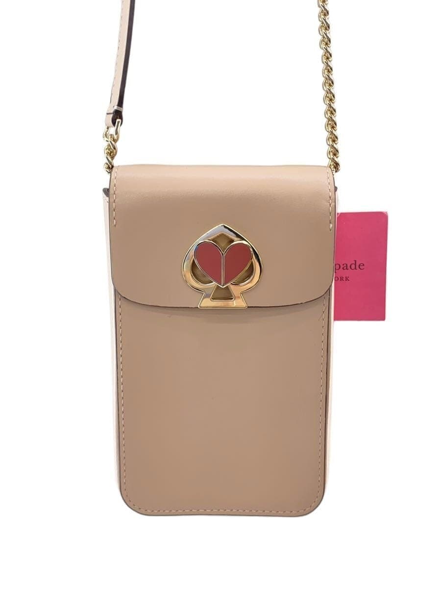 kate spade new york Shoulder Bag Leather Pink Solid PWRU7496