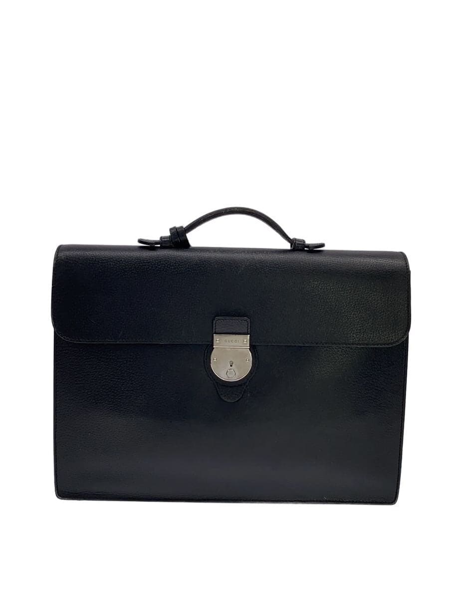 GUCCI Briefcase Leather Black 281402 B6R0Z 1000