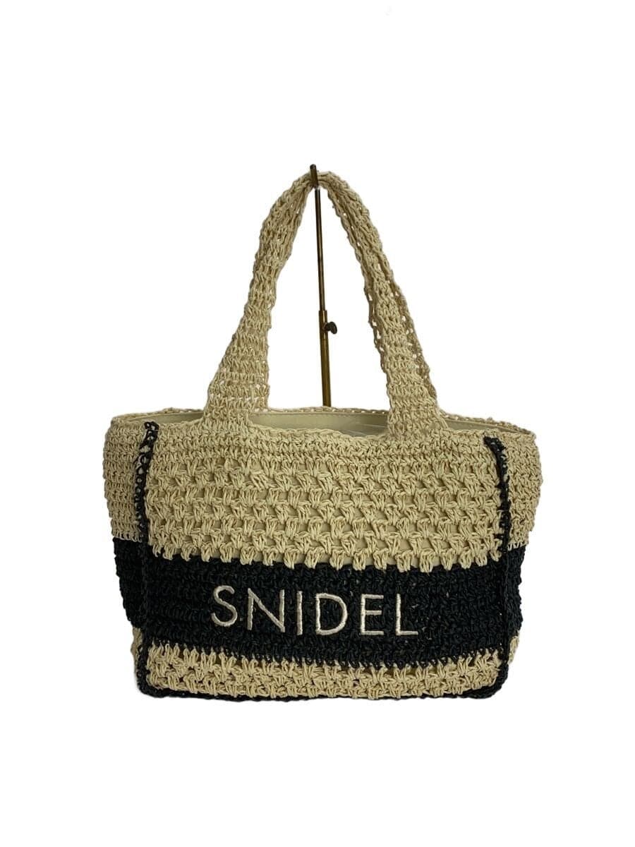 SNIDEL Pattern Weave Logo Tote Bag BEG SWGB252632